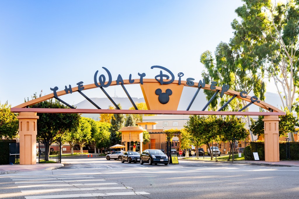 General view of Walt Disney Studios and the Walt Disney Company corporate headquarters in Burbank, California.